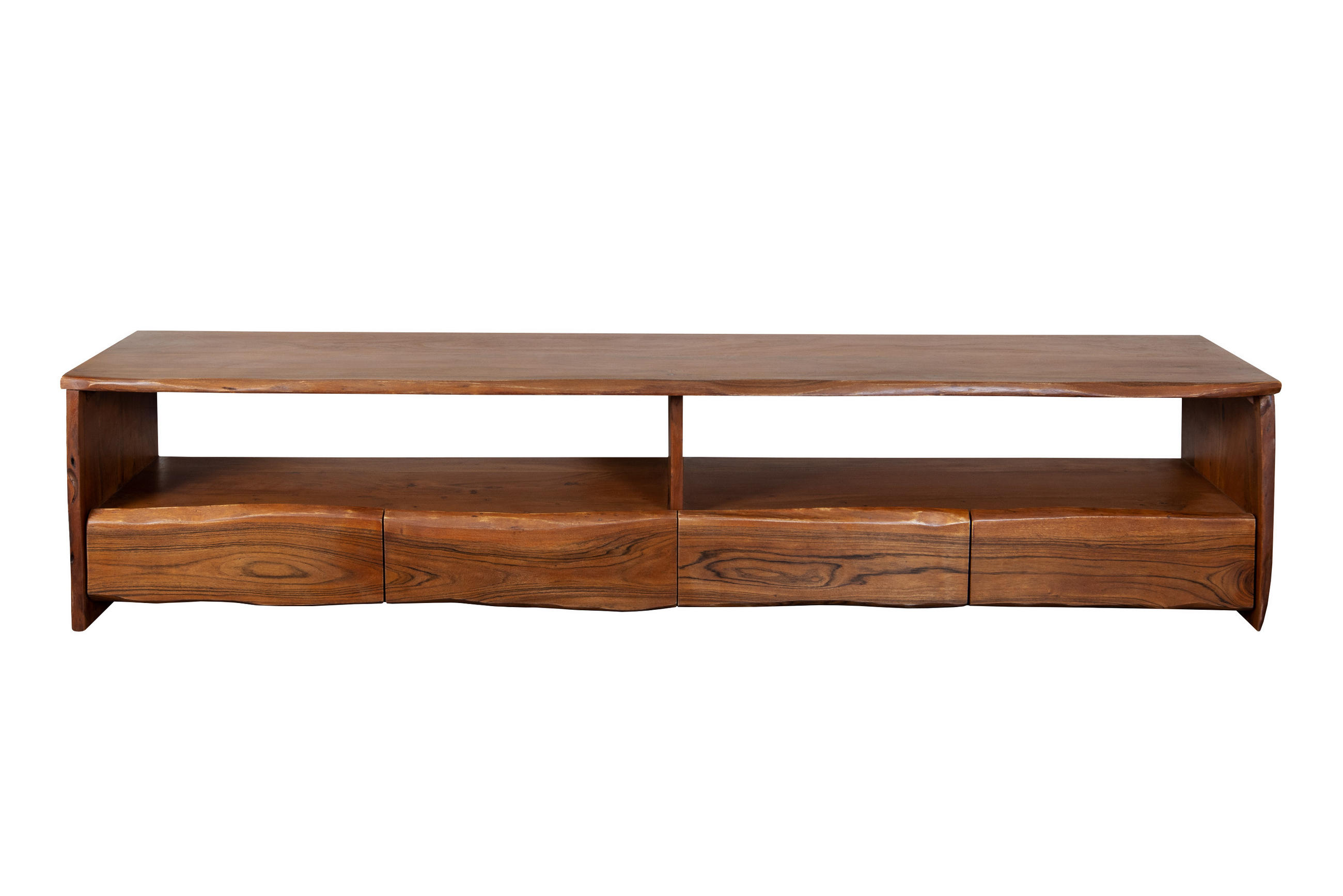 LOWBOARD DAHLIA - Braun/Naturfarben, Akazienholz/Holz (230/50/45cm) - SAM