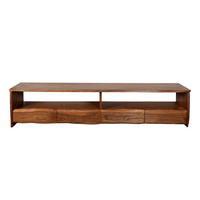 LOWBOARD DAHLIA - Braun/Naturfarben, Akazienholz/Holz (230/50/45cm) - SAM