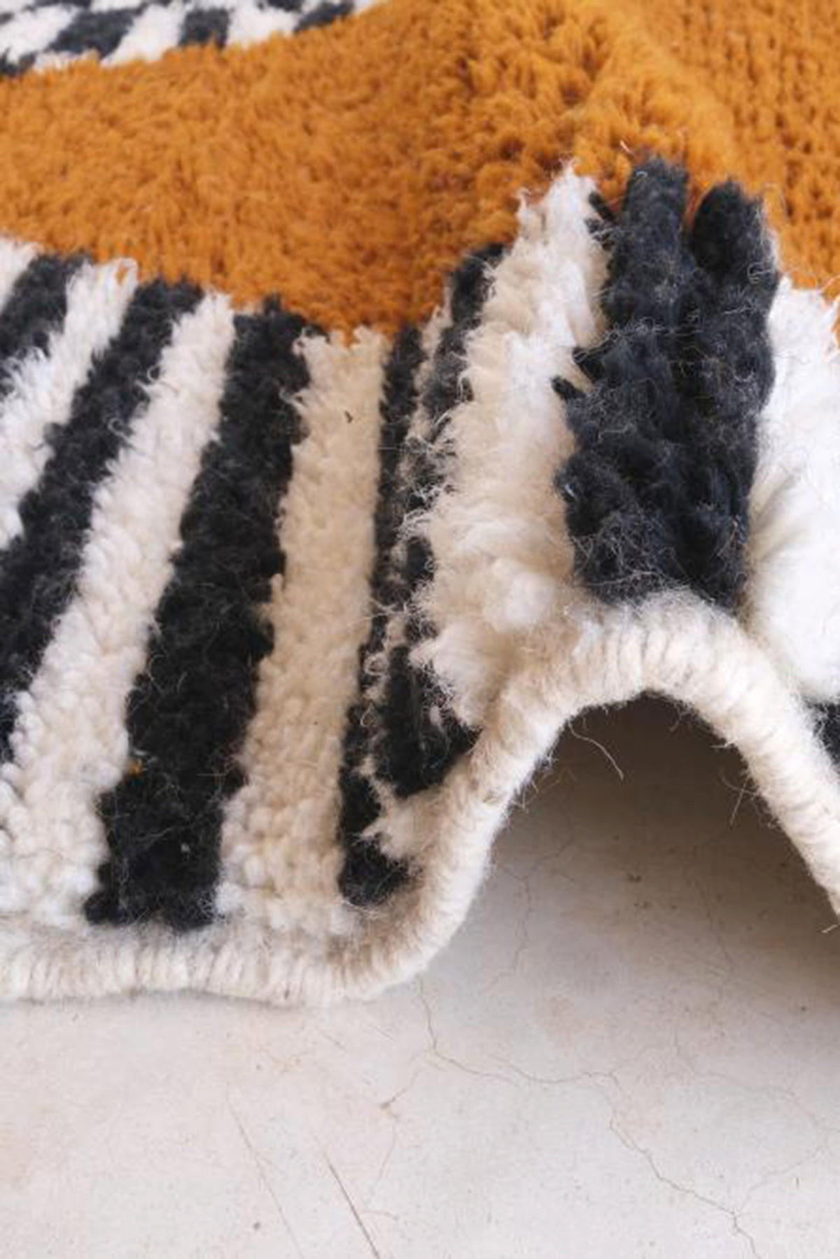 BERBERTEPPICH aus Marokko aus reiner Wolle bruin - Braun, Naturmaterialien (80/341cm) - AFK Living