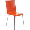 BESUCHERSTUHL PEPE 87x43x47 cm Orange Holz Metall - Orange, Metall (43/87/47cm) - DELUKE