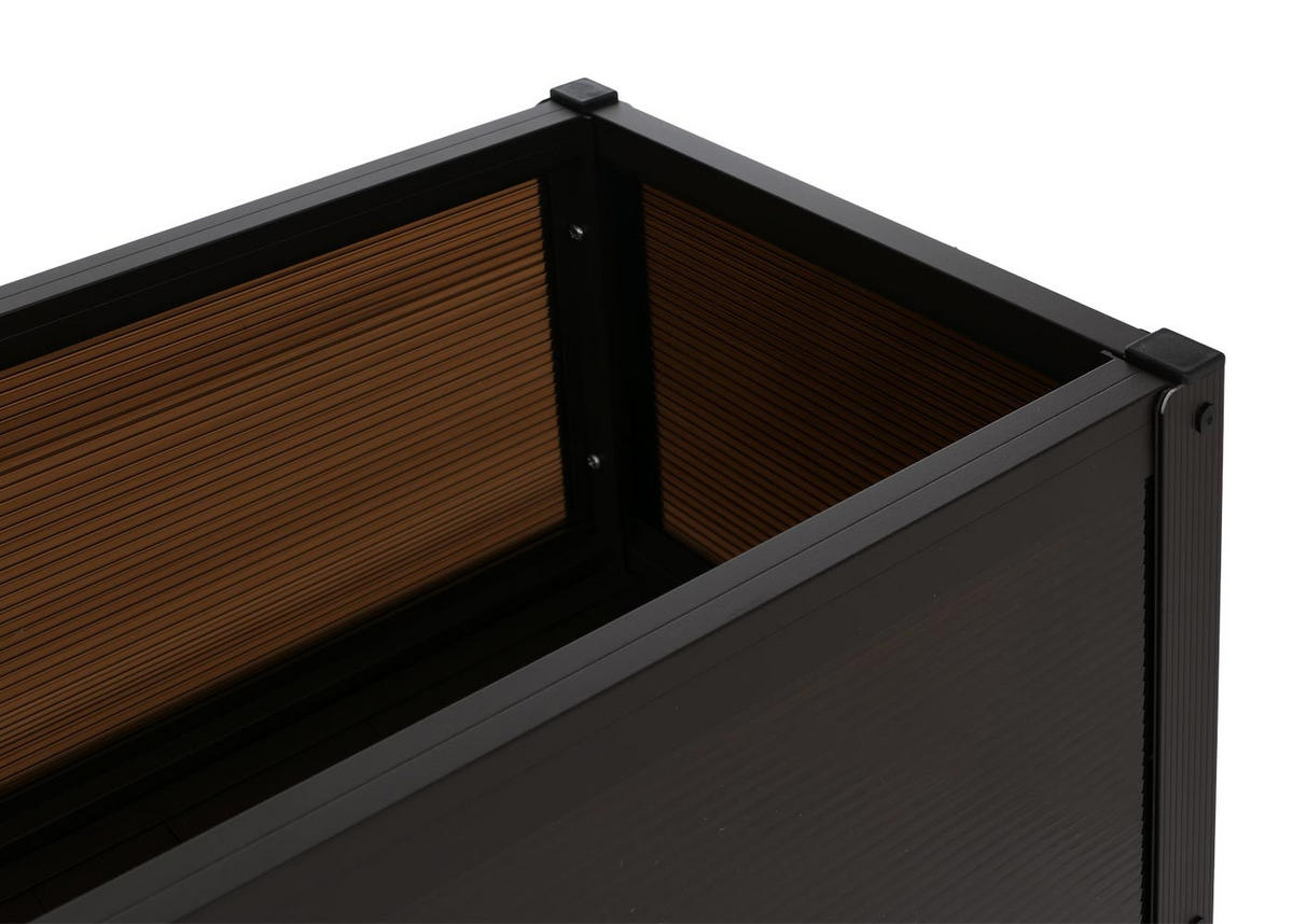 HOCHBEET 82x120x30cm Dunkelbraun - Dunkelbraun, Metall (120/82/30cm) - PROREGAL
