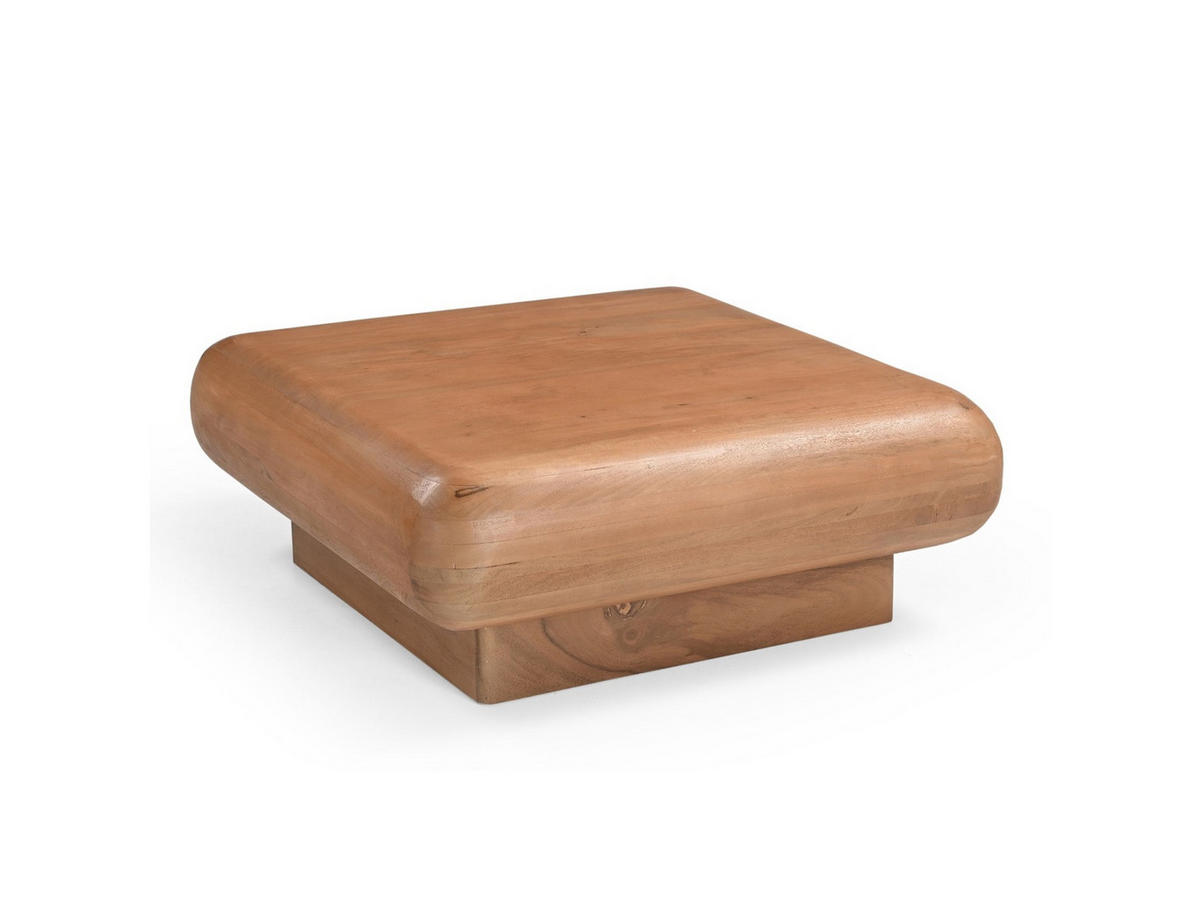 COUCHTISCH Fedde Mangoholz 80 cm / 80 cm Natur - Naturfarben, Holz (80/80/32cm)