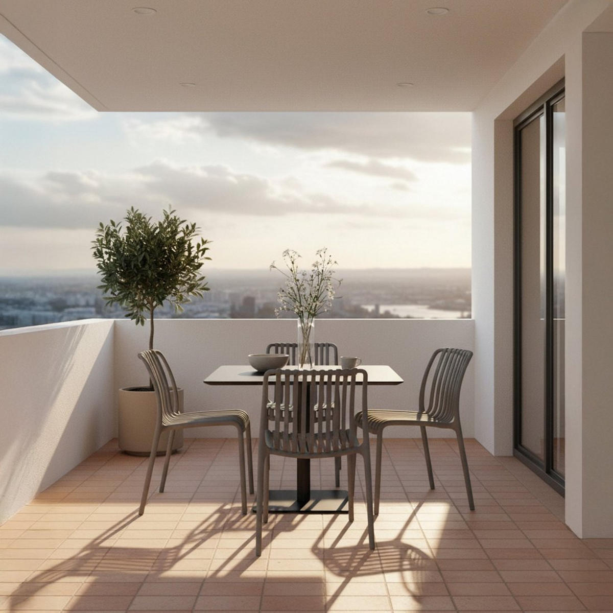 STUHL FÜR DRAUSSEN Ollie Grau 45 cm x 78 cm - Grau, Kunststoff (45/78/62cm) - Klast Home