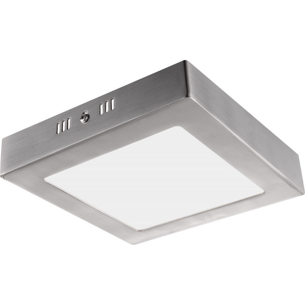 LED DECKENLEUCHTE Metall Silber 2er Set - Silberfarben, Glas (12/12/4cm) - Globo Lighting