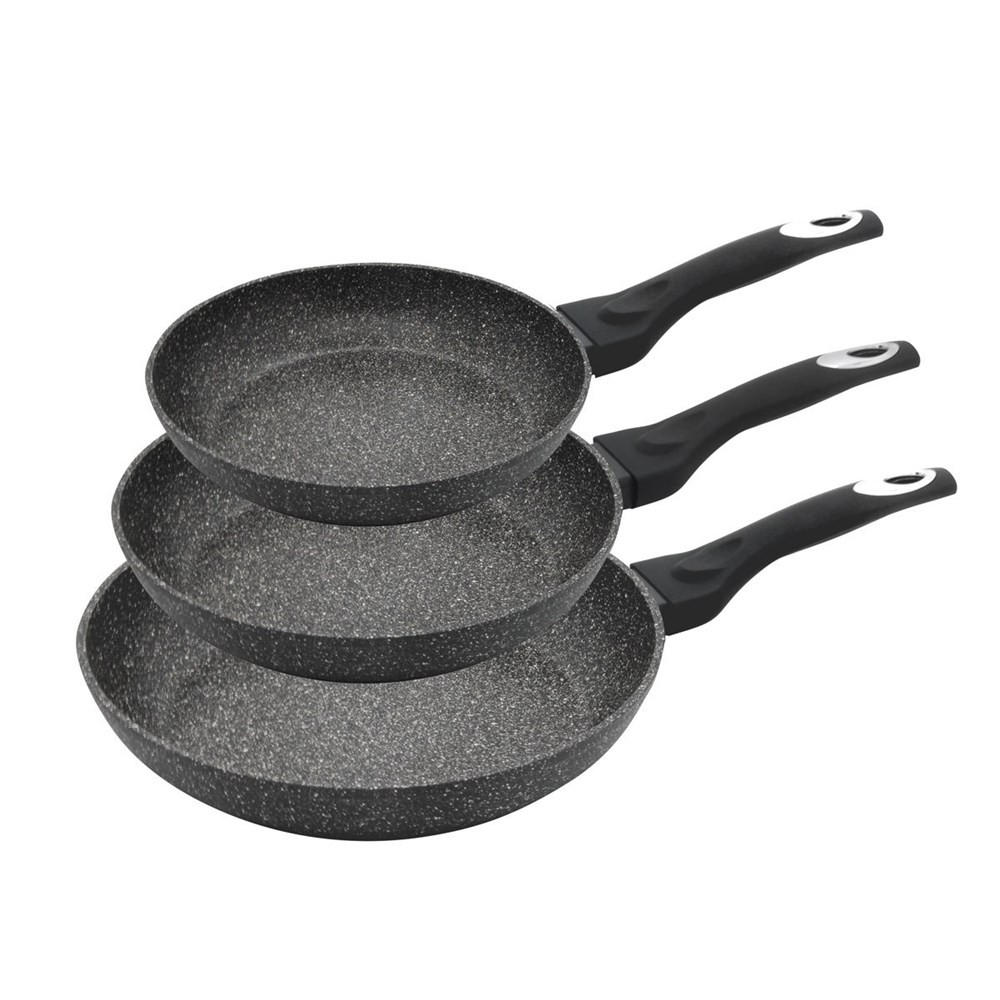 PFANNENSET Schwarz 28/28/5.5 cm KB7290 - Schwarz, Metall - Klausberg 