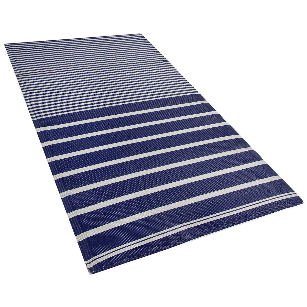 OUTDOOR-TEPPICH Haldia 180/90 cm - Blau, Kunststoff (90/180cm) - Beliani