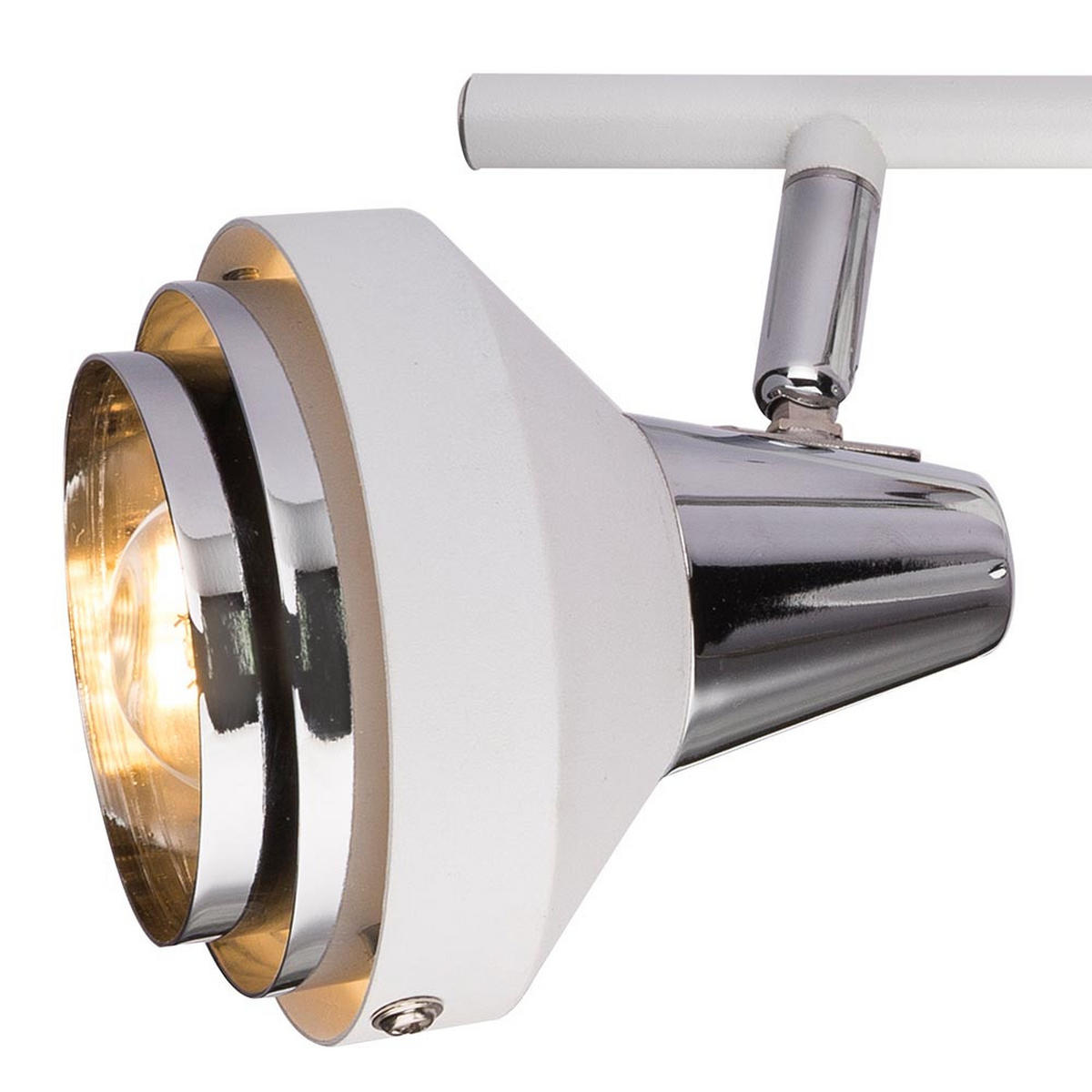 DECKENLEUCHTE Metall Weiß bewegliche Spots - Weiß, Metall (30/10/17.5cm)