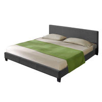 POLSTERBETT Skagen - Dunkelgrau, Textil (140/200cm) - Corium