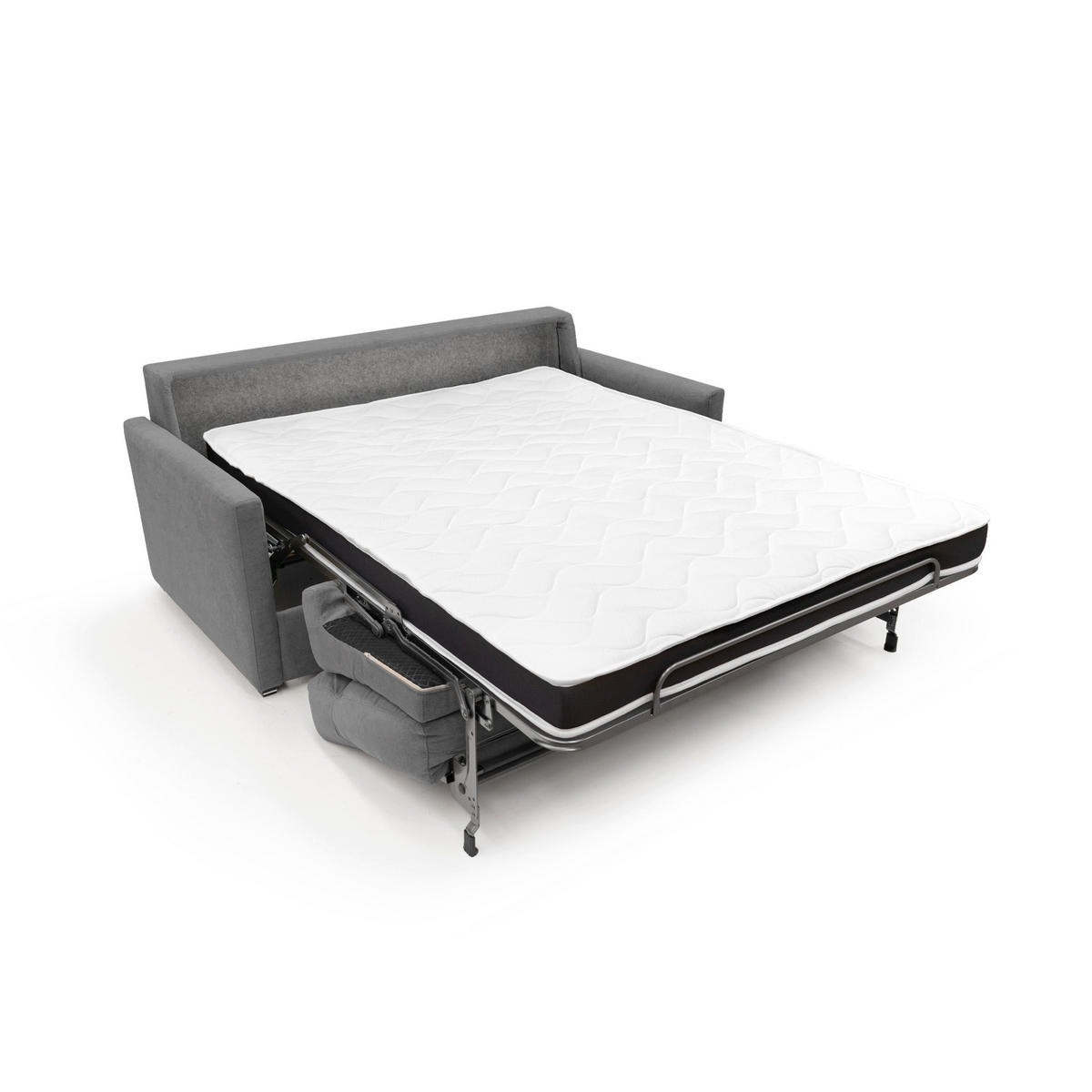 SCHLAFSOFA Margot - Grau, Textil (196/102/97cm) - Divani.store