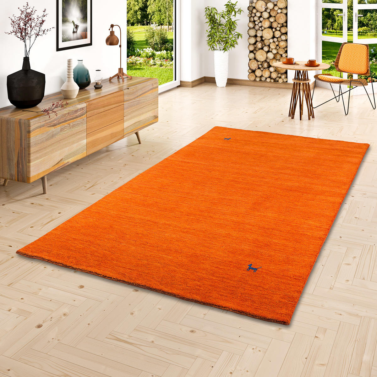 NATUR TEPPICH INDO NEPAL GABBEH SHIVA - Terra cotta, Textil (200/290cm) - Pergamon