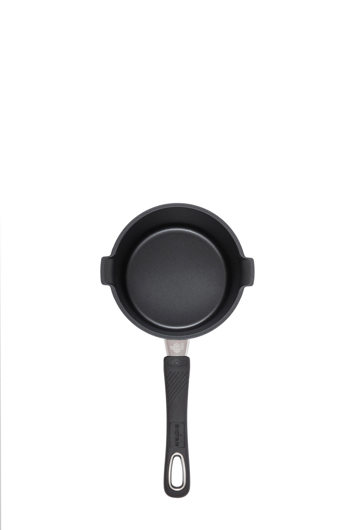 SOSSEN UND MILCHTOPF ⌀16cm - Schwarz, Kunststoff/Metall (16cm) - Gastrolux