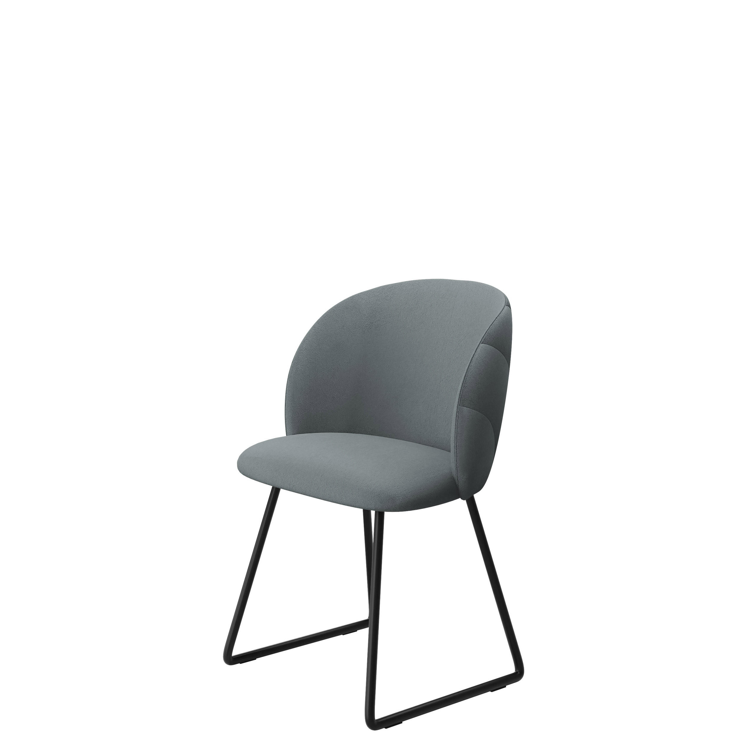 POLSTERSTUHL K99 M - Schwarz/Grau, Holzwerkstoff/Textil (51/80/53cm) - MIRJAN24