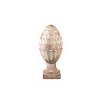 SKULPTUR Caibyn Grau 19.5/19.5/42cm - Grau, Textil (19.5/42/19.5cm) - PTMD Collection