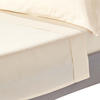 SATIN-BETTLAKEN ohne Gummizug, Bio-Baumwolle, Fadendichte 400 - Creme, Textil (270/300cm) - Homescapes