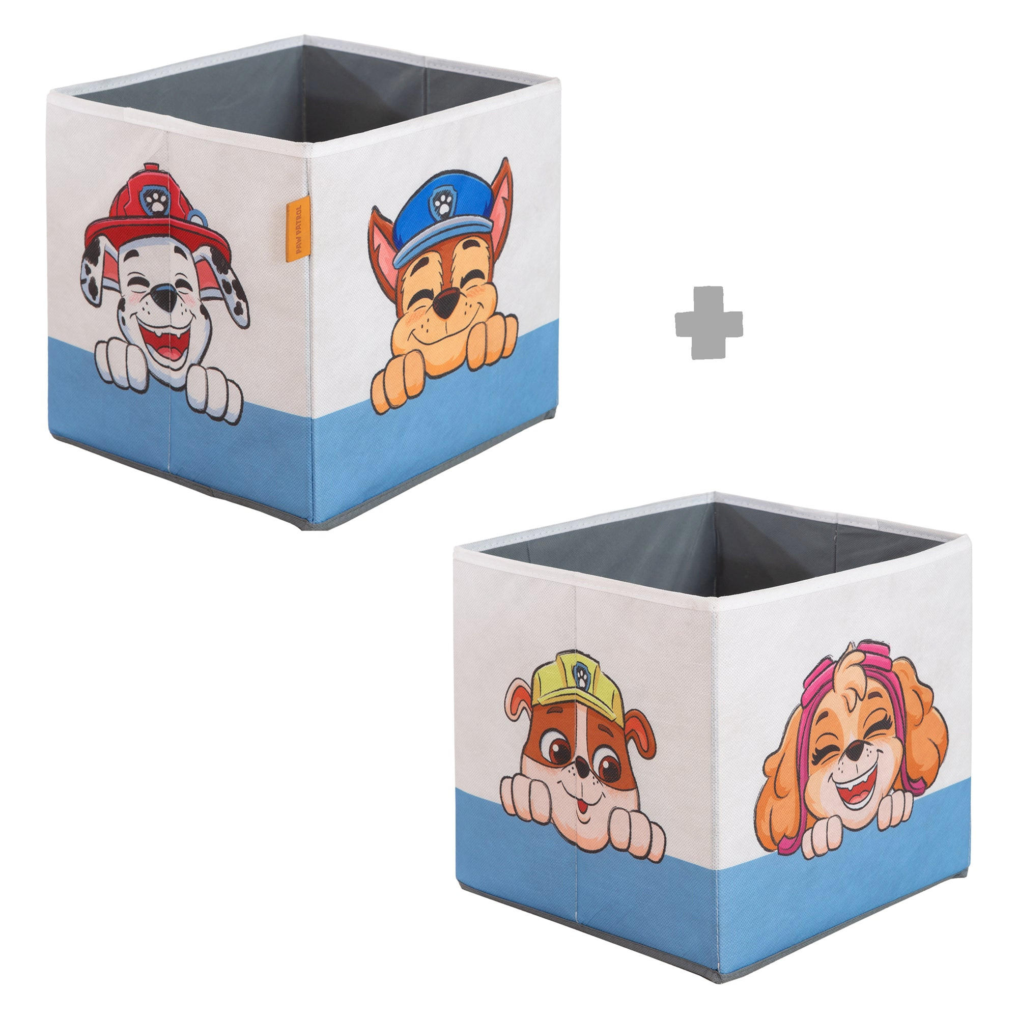 AUFBEWAHRUNGSBOX-SET 2 -teilig Paw Patrol - Blau, Kunststoff (27/27cm) - Roba
