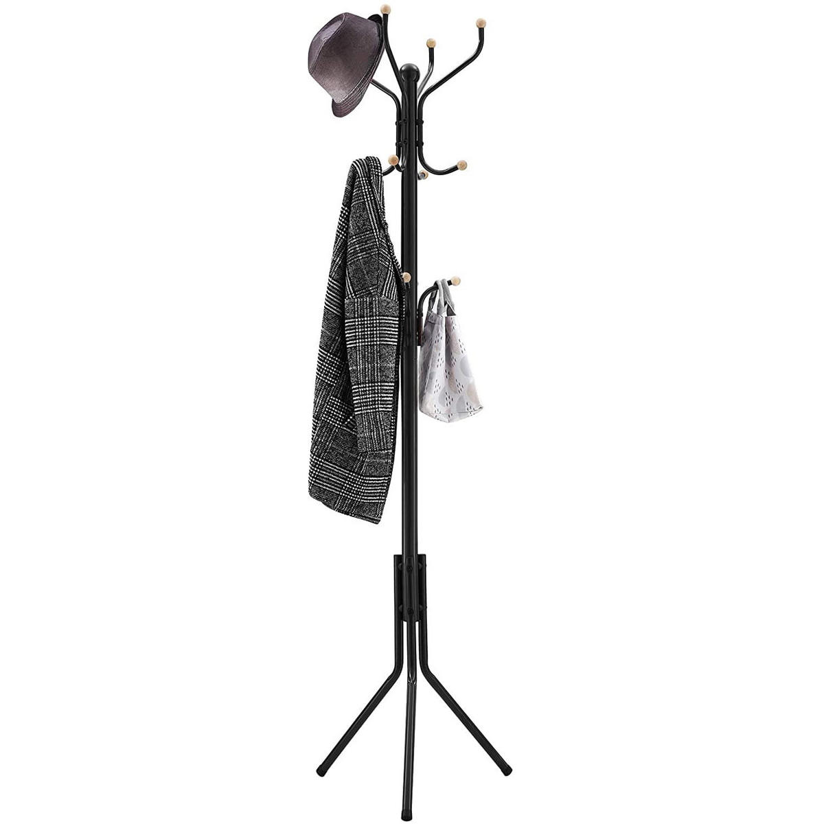 GARDEROBENSTÄNDER - Schwarz, Metall (44/182/44cm) - Mat-Haus