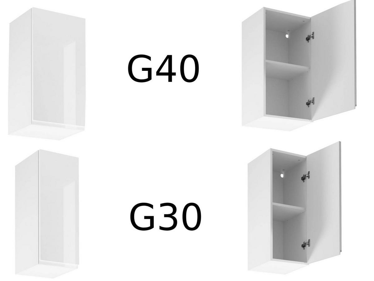 ECKKÜCHE 250 x 270 cm - Aspen K67-M250 - in Weiß/Hochglanz - Weiß Hochglanz, Holz (520/212/270cm)