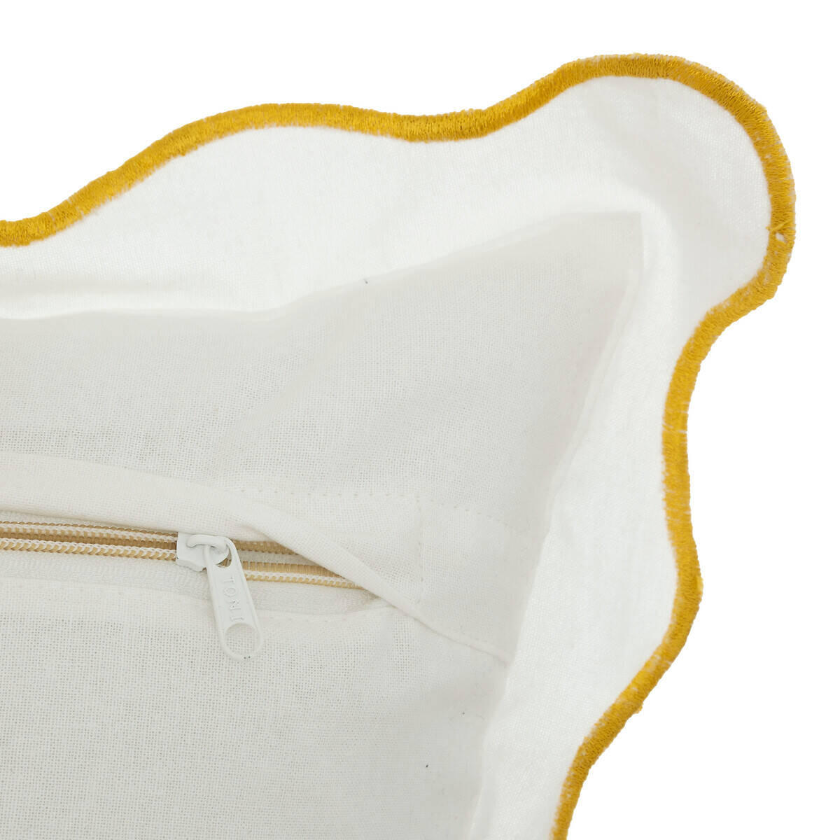 ZIERKISSEN Biskwit 50/50 cm - Weiß, Textil (10/50cm) - Atmosphera Createur d´interieur