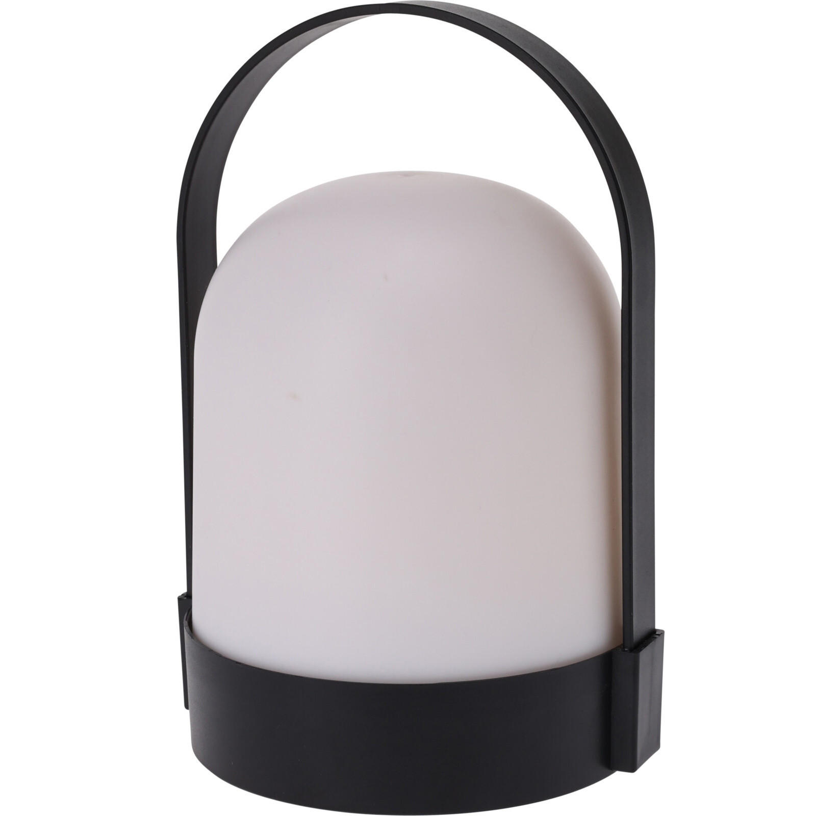 TISCHLAMPE Kunststoff 14,5/21 cm - Schwarz, Kunststoff (14.5/13/21cm)