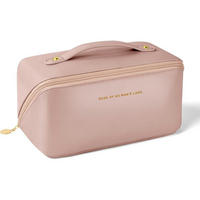 KULTURBEUTEL PU Leder Dunkelpink - Rosa, Kunststoff (11/11/23cm)