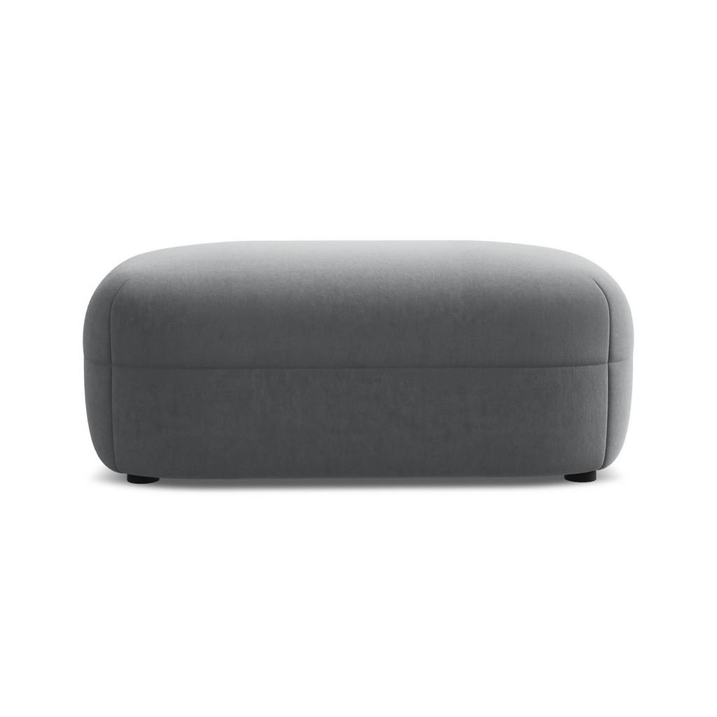 Thumbnail - Makamii Pouf, Dunkelgrau, Textil, 1-Sitzer, Füllung: Schaumstoff, 92x40x48 cm, Made in EU, Wohnzimmer, Hocker, Sitzhocke...