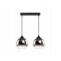 PENDELLEUCHTE MASUR - Transparent/Anthrazit, Glas/Metall (15/40/80cm) - kiki design