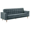 SOFA 3-Sitzer mit Bettfunktion Kavindra Samtvelours azur - Aubergine, Kunststoff (78/84/240cm) - 58aufmkessel