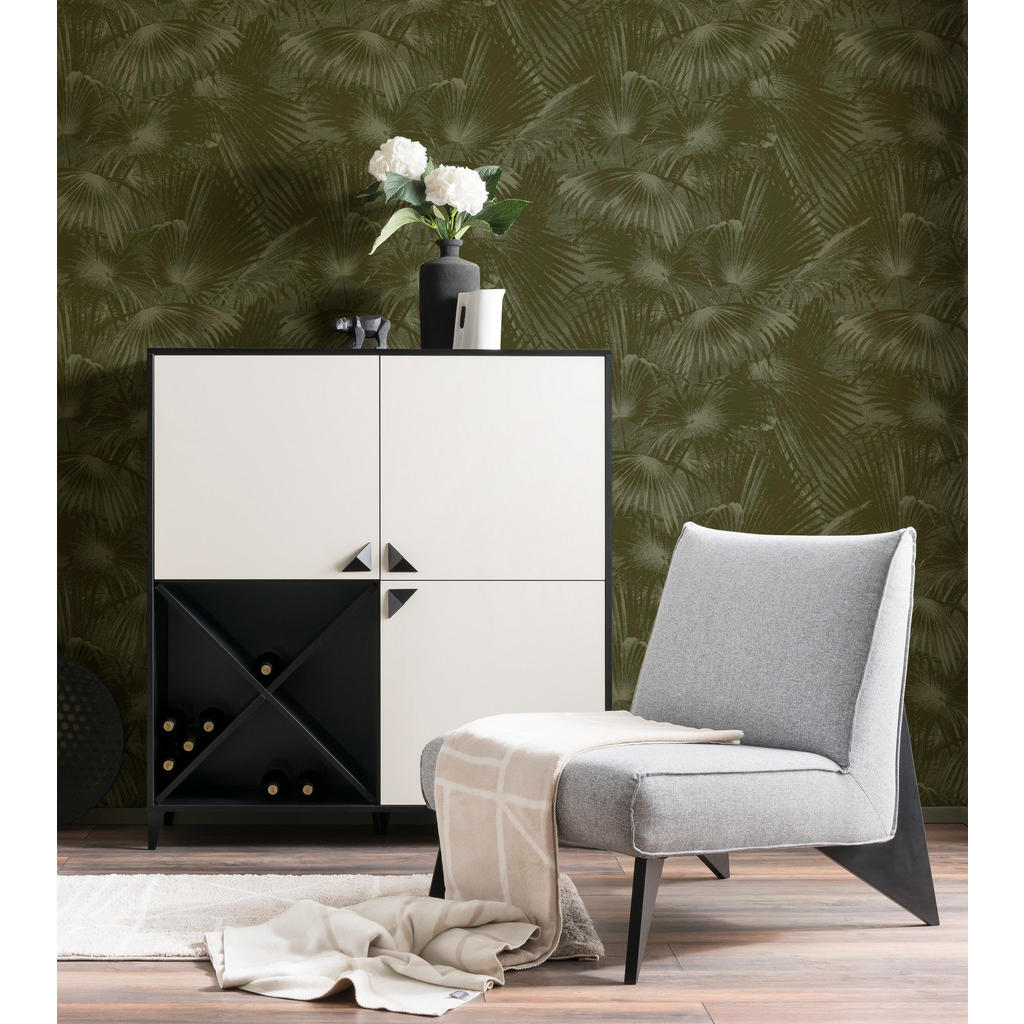 Thumbnail - Looks by W.Joop Vliestapete, Grün, Papier, Kunststoff, Baum/Pflanze/Natur, Rechteckig, 53x1000 cm, FSC Mix, Voc-Label A+...