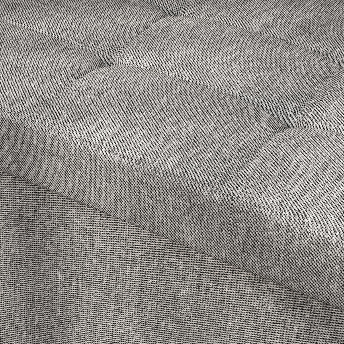 TRUHENBANK DE-16386 klappbar mit Stauraum und Deckel Hellgrau - Hellgrau, Textil (76/38/38cm) - ComfortXL