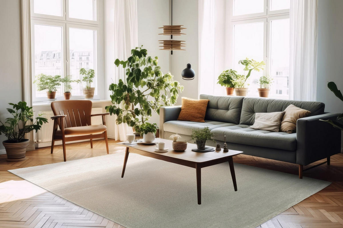 TEPPICH superweich grafisch grün - Grün, Textil (120/170cm) - AFK Living