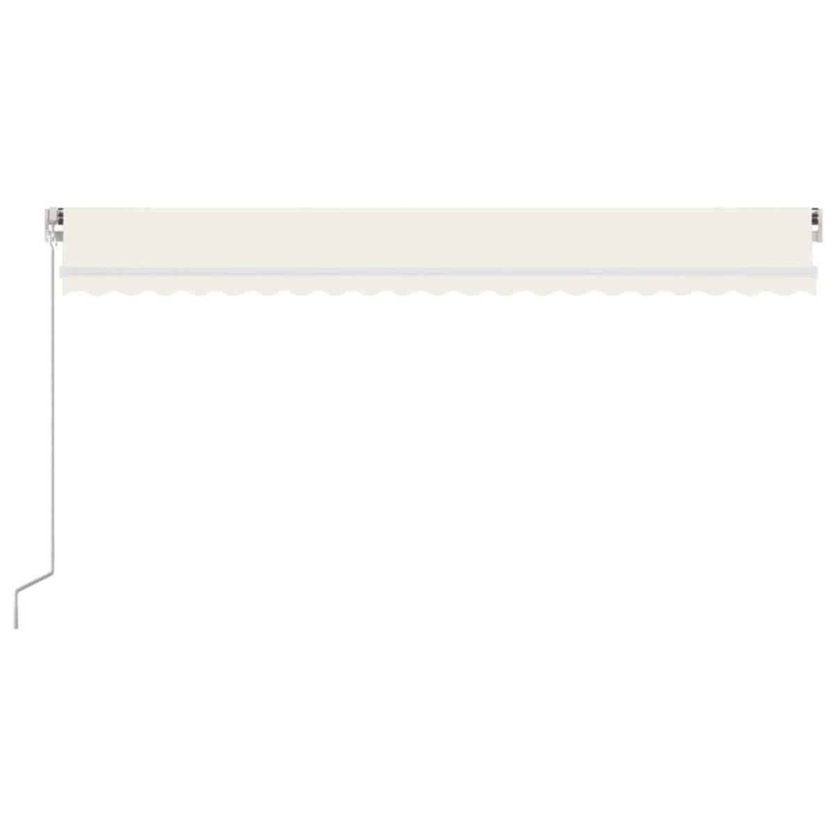 MARKISE Manuell Einziehbar 500x300 cm Creme - Creme, Metall (500/300/500cm) - furnicato