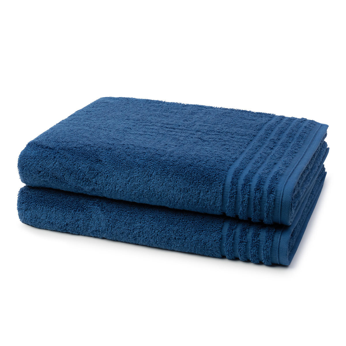 DUSCHTUCH Vienna Style Supersoft 2er-Set - Dunkelblau, Textil (50/100cm) - Vossen
