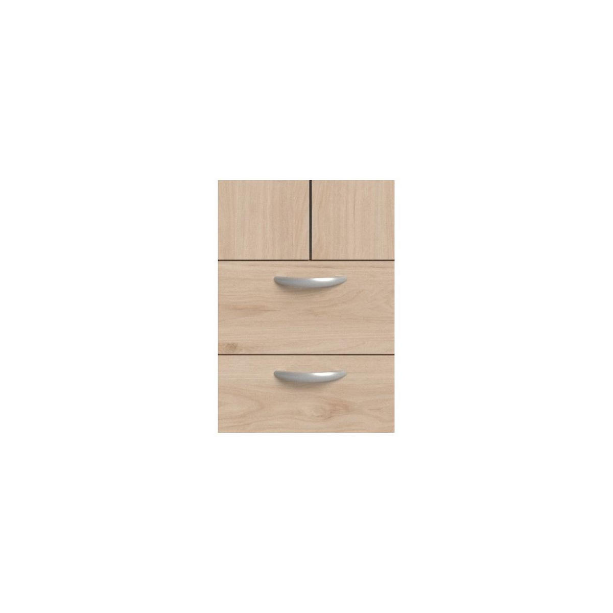 KLEIDERSCHRANK 3-trg. mit Spiegel Parisot Daily 14 Dekor Eiche Jackson - Eichefarben, Kunststoff (120/185/51cm) - 58aufmkessel