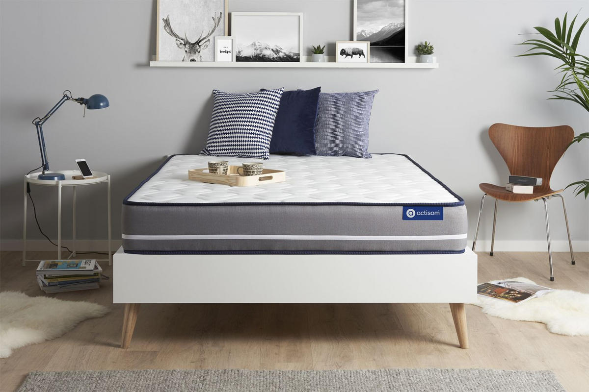 MATRATZE Actimemo pur Memory-Schaum 135 x 200 cm h3 - Weiß, Textil (135/200cm) - ACTISOM