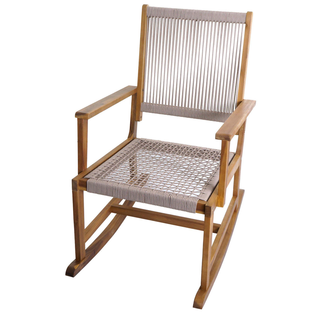 SCHAUKELSTUHL Beige - Beige, Holz (65/102/92cm) - MCW