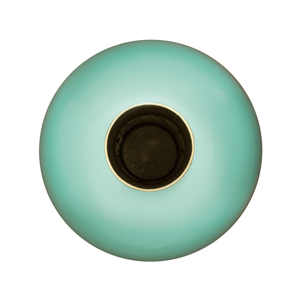 VASE Metal small bright blau 15x26 cm - Blau, Metall (26cm) - Pip Studio