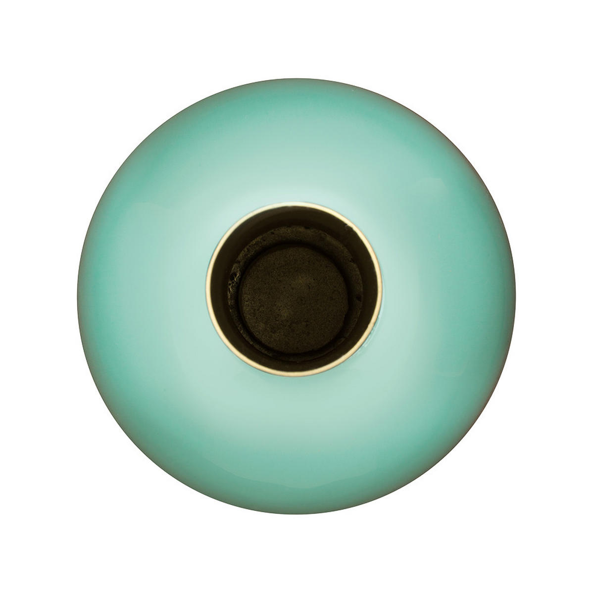 VASE Metal small bright blau 15x26 cm - Blau, Metall (26cm) - Pip Studio