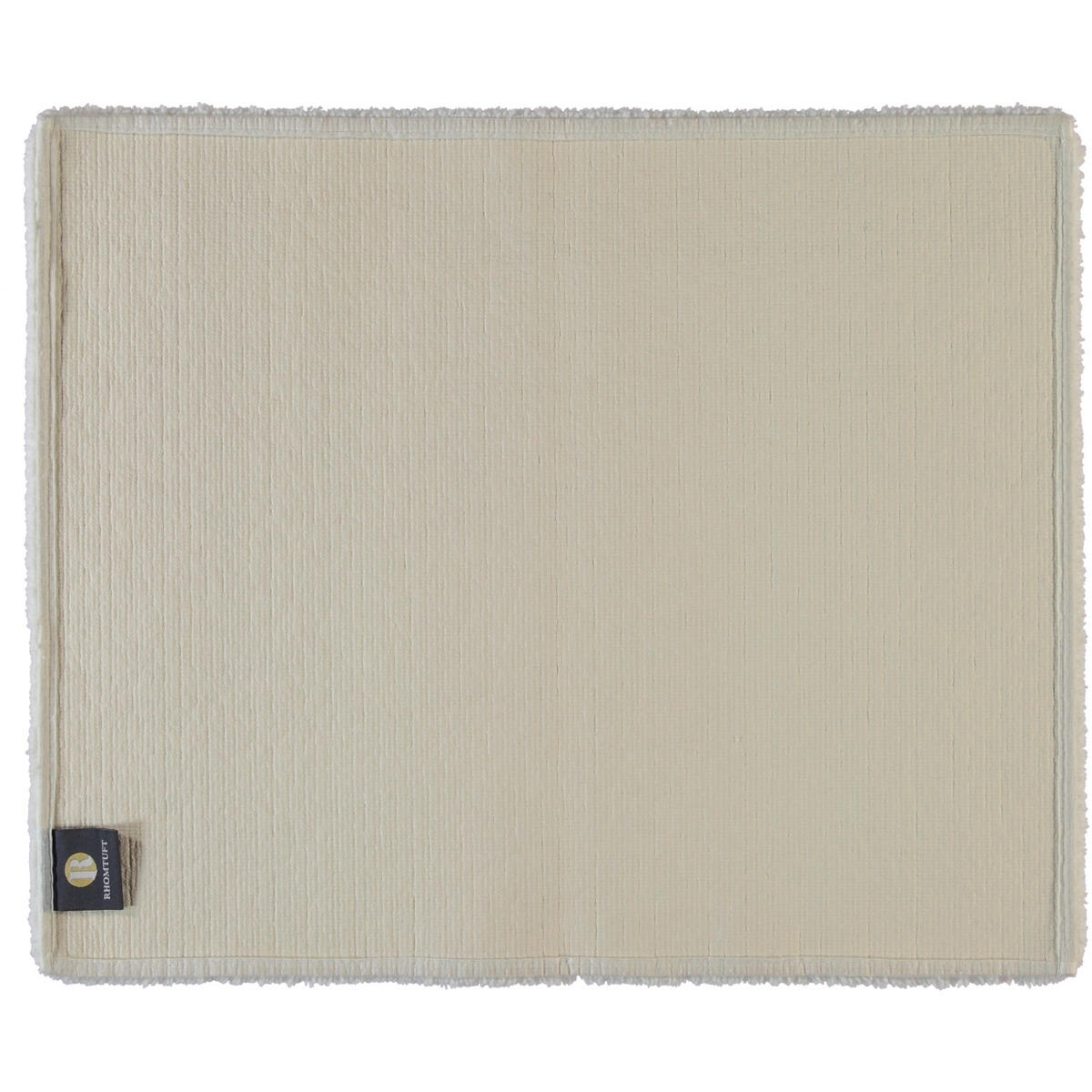 BADTEPPICHE SQUARE WEISS - 01 - Weiß, Textil (50/60cm) - Rhomtuft