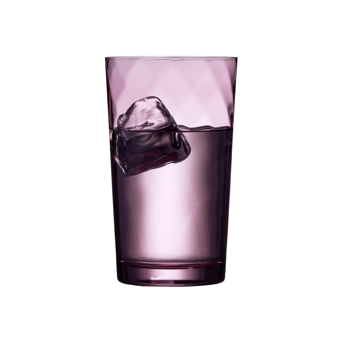 HIGHBALLGLAS Vienna Purple 4er Set, Glas, Lila, 450 ml - Lila, Glas (0.45L) - Lyngby Glas
