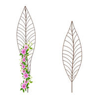 2-TLG.RANKGITTER-SET - Braun, Metall (32/147/1cm) - Relaxdays