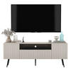 TV-SCHRANK Elpis Kaschmir Matt mit Metallbeine Glamour 150 cm - Kaschmir, Holzwerkstoff (150/60.5/36.5cm) - Meble Lindner