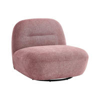 DREHSESSEL – Strukturstoff – Kaki – VEREIDE - Rot, Textil (84/73/82cm) - Vente-Unique