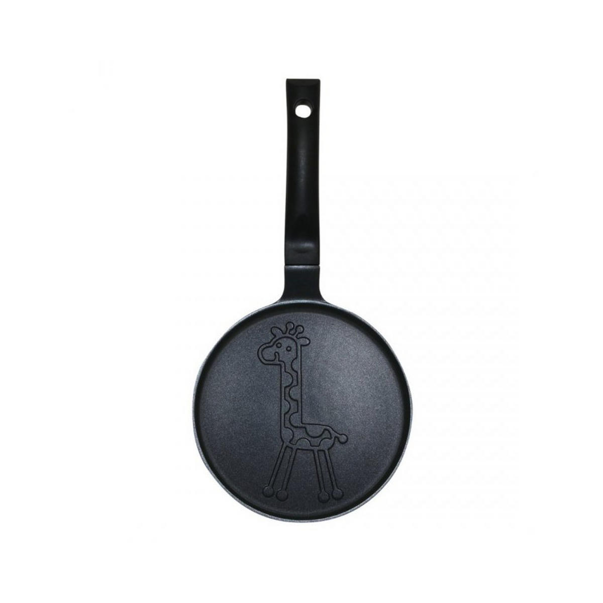 CRÊPEPFANNE Schwarz 18/18/1.8 cm 63853 - Schwarz, Metall (18cm) - Klausberg 