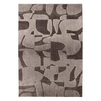 TEPPICH Kiara carbonfarben 200 x 290 x 1 cm - Schwarz, Textil (200/290cm) - Vivaraise