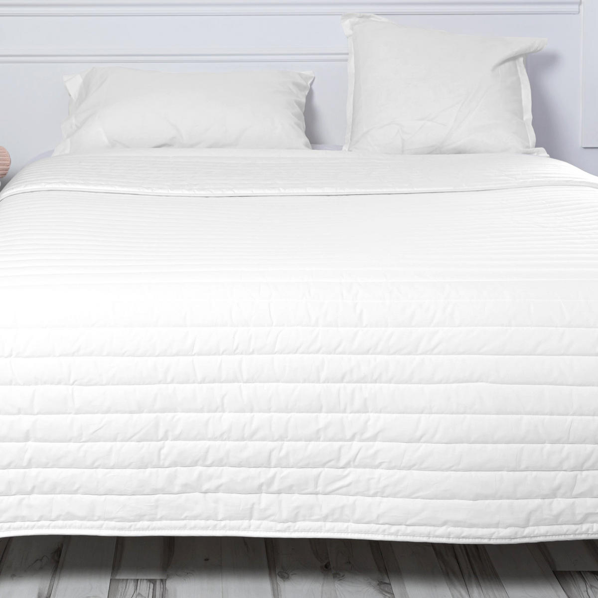 TAGESDECKE dash 240x260 cm (bett 135/140/150) weiss - Weiß, Textil (240/260cm) - Happy Friday