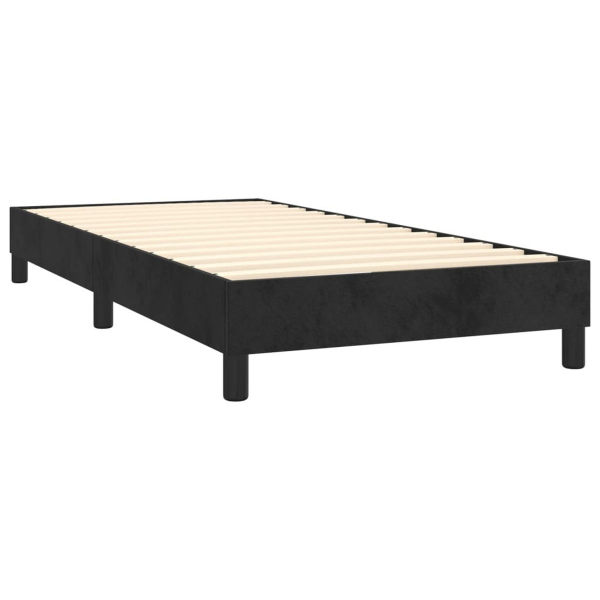 POLSTERBETT Quiring 100/203 cm - Schwarz, Holzwerkstoff (100/200cm) - Nettlife