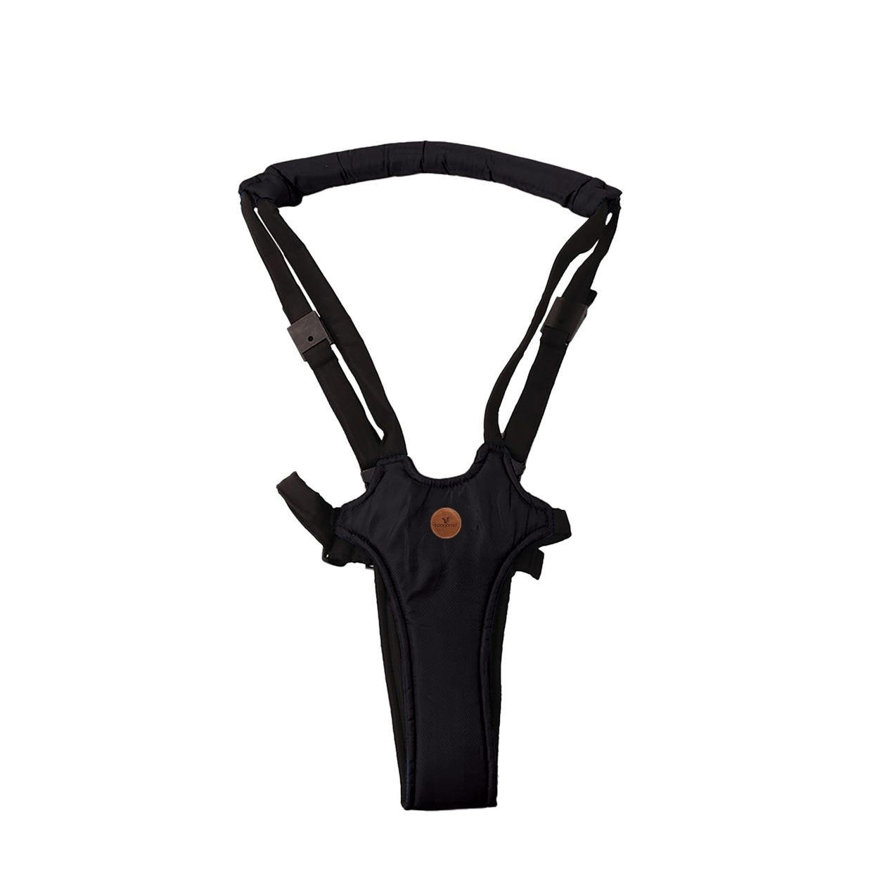 LAUFLERNHILFE Happy feet schwarz Lauflernhilfe, Laufleine, Gurt verstellbar - Schwarz, Textil (19/1/25cm) - Cangaroo