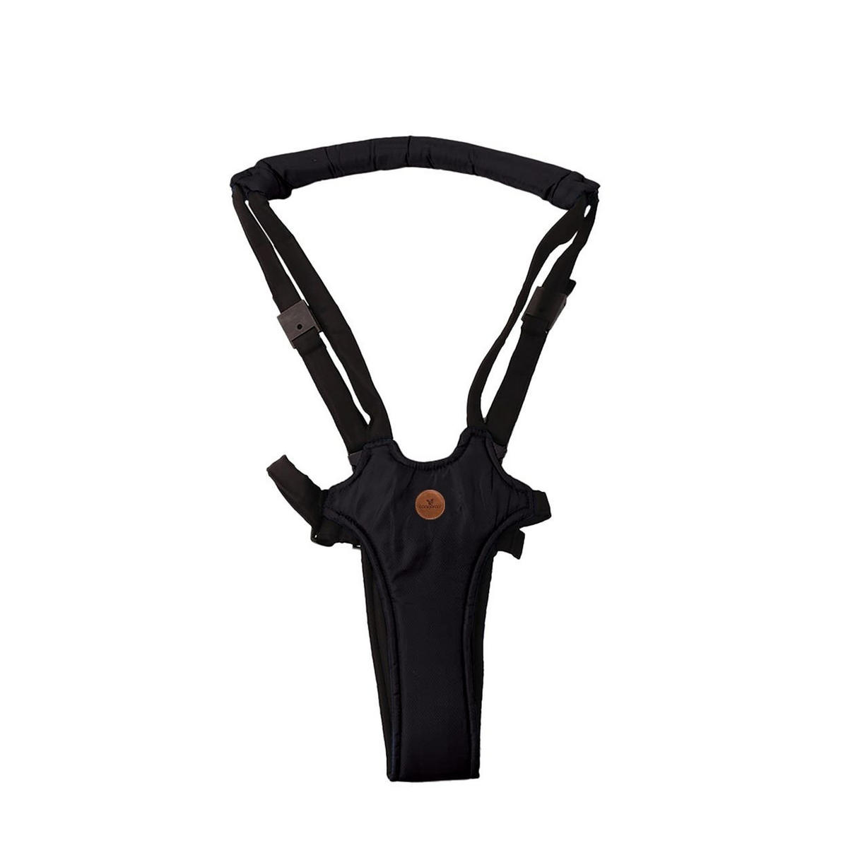 LAUFLERNHILFE Happy feet schwarz Lauflernhilfe, Laufleine, Gurt verstellbar - Schwarz, Textil (19/1/25cm) - Cangaroo