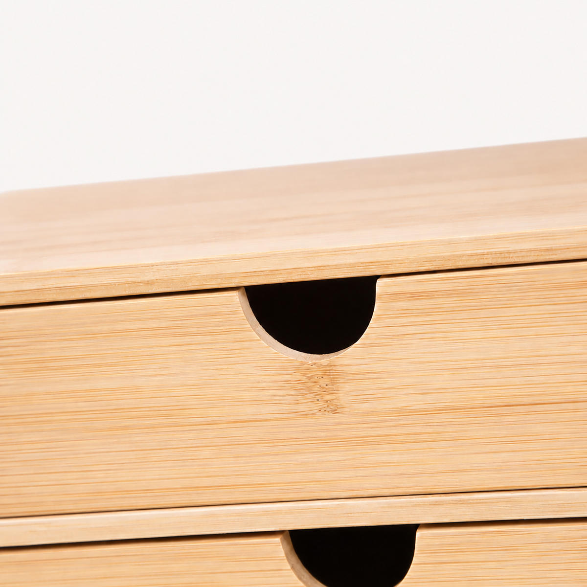 SCHUBLADENBOX Natur Bambus - Hellbraun, Holz (21/33/13.5cm) - Relaxdays