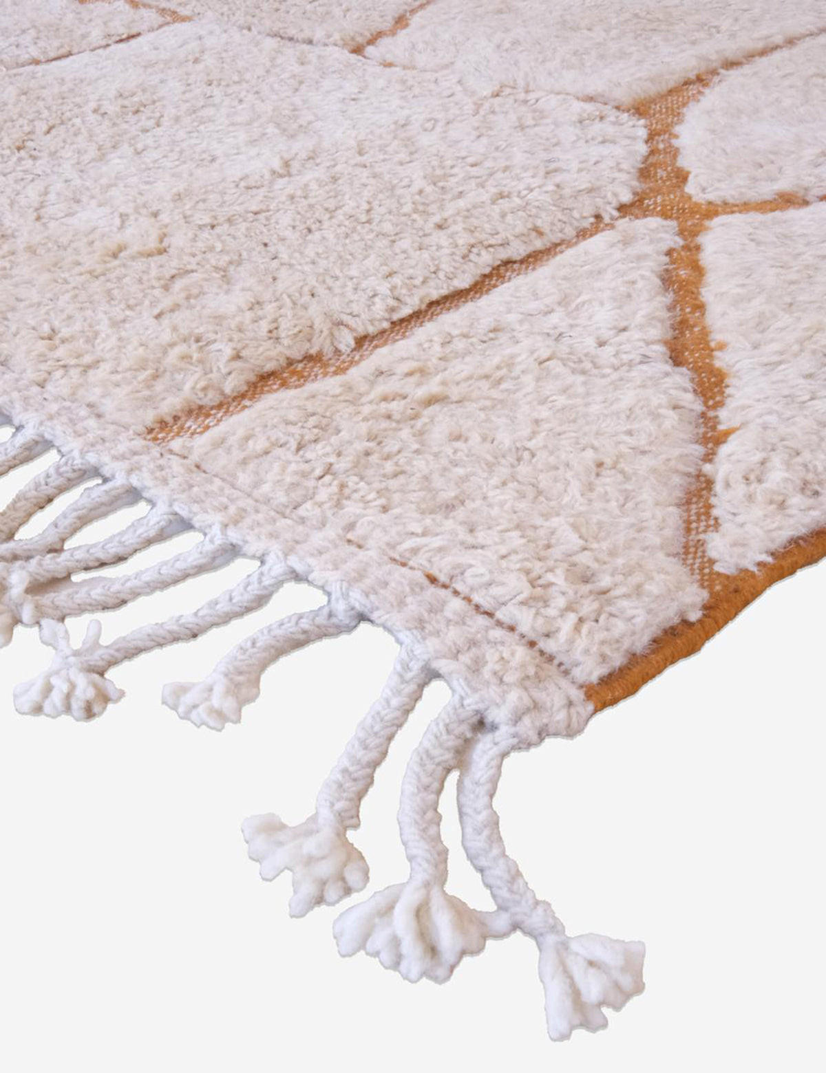 BERBERTEPPICH modern mit Reliefeffekt aus reiner Wolle 80x 240 cm - Braun, Naturmaterialien (80/240cm) - AFK Living